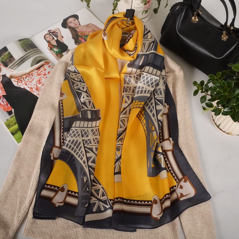 BYSIFA| New Bright Yellow 100% – Shawl Wrap Winter recenzja i cena