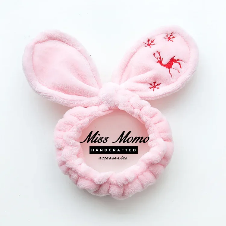 Soft Retro Christmas elk snowf – Winter Headband Fleece recenzja i cena