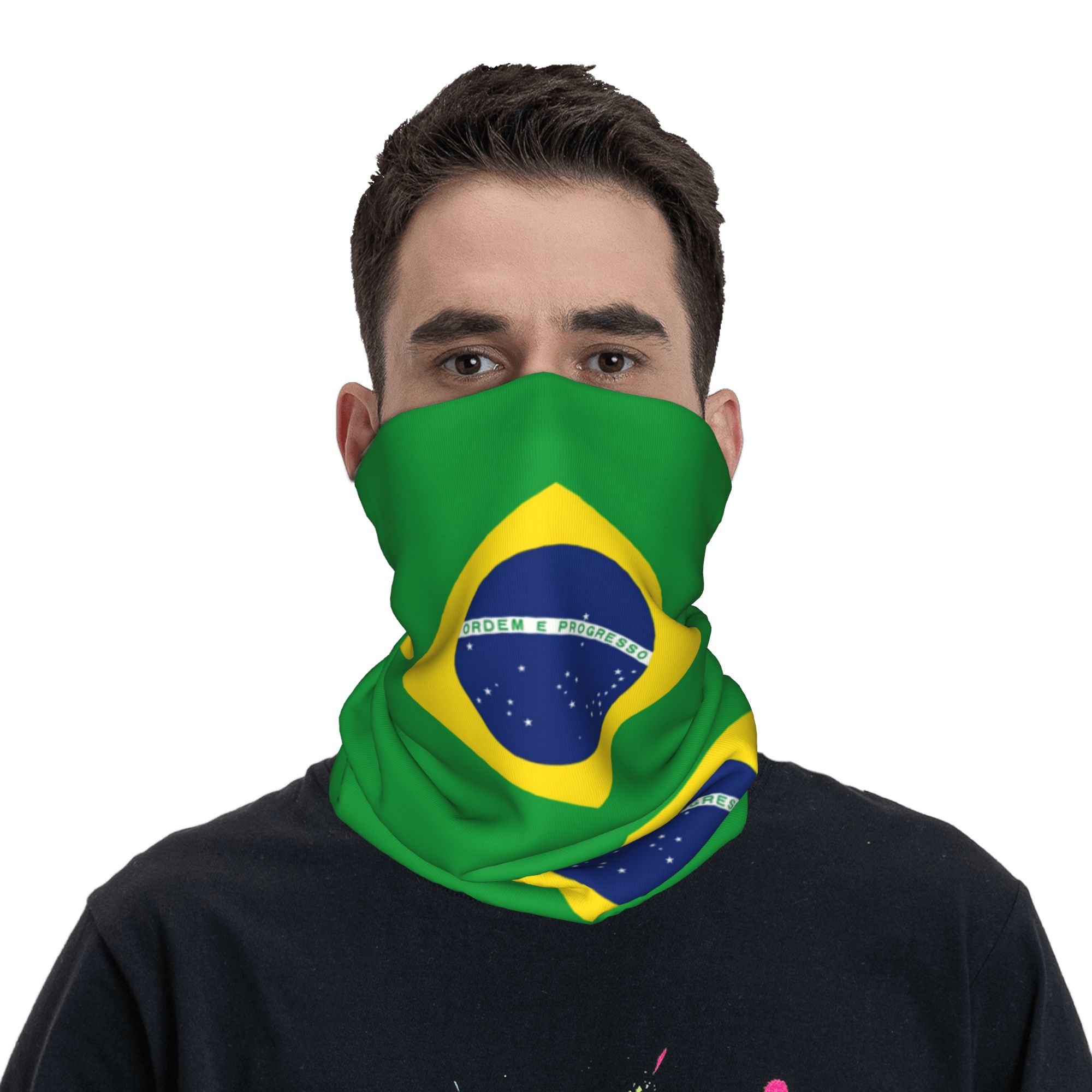 Custom Brazil Flag Bandana Nec – Neck Gaiter Fleece recenzja i cena