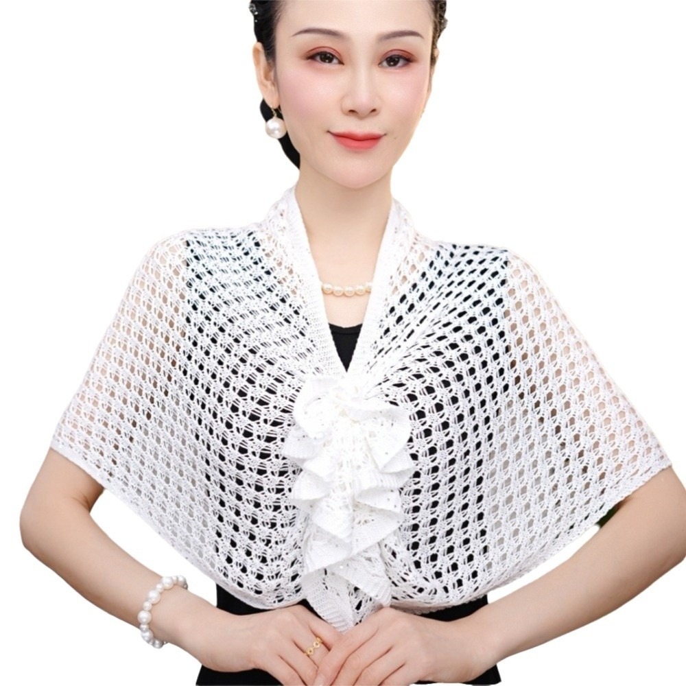 Sparkly Design Hollow Out Card – Shawl Wrap Winter recenzja i cena