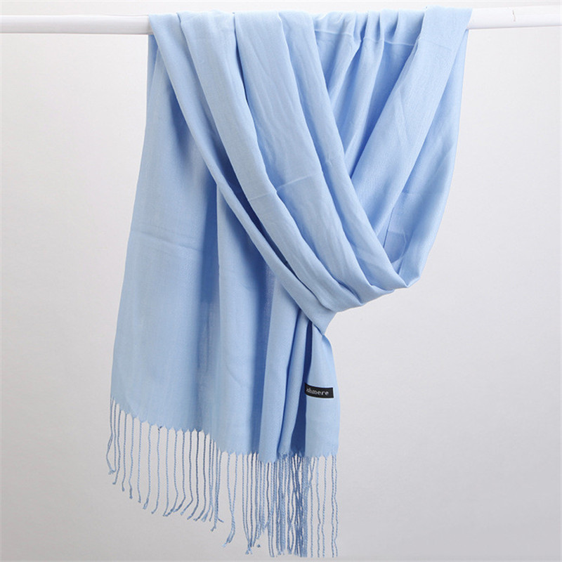Fashion Solid Color 2023 Women – Cashmere Pashmina Wrap recenzja i cena