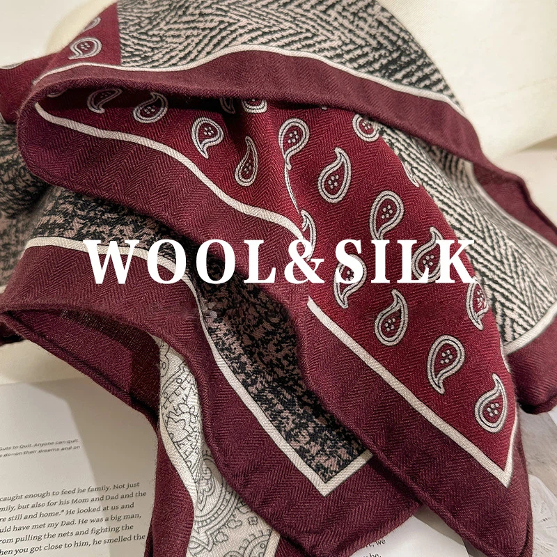 2026 Winter Luxury Designer Sc – Wool Scarf Men recenzja i cena