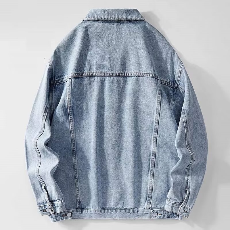 Denim Jacket Men  Single Breas – Down Jacket Packable recenzja i cena