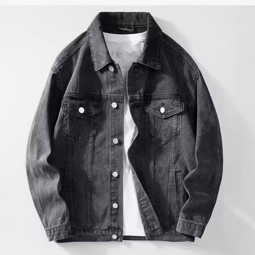 Denim Jacket Men  Single Breas – Down Jacket Packable recenzja i cena