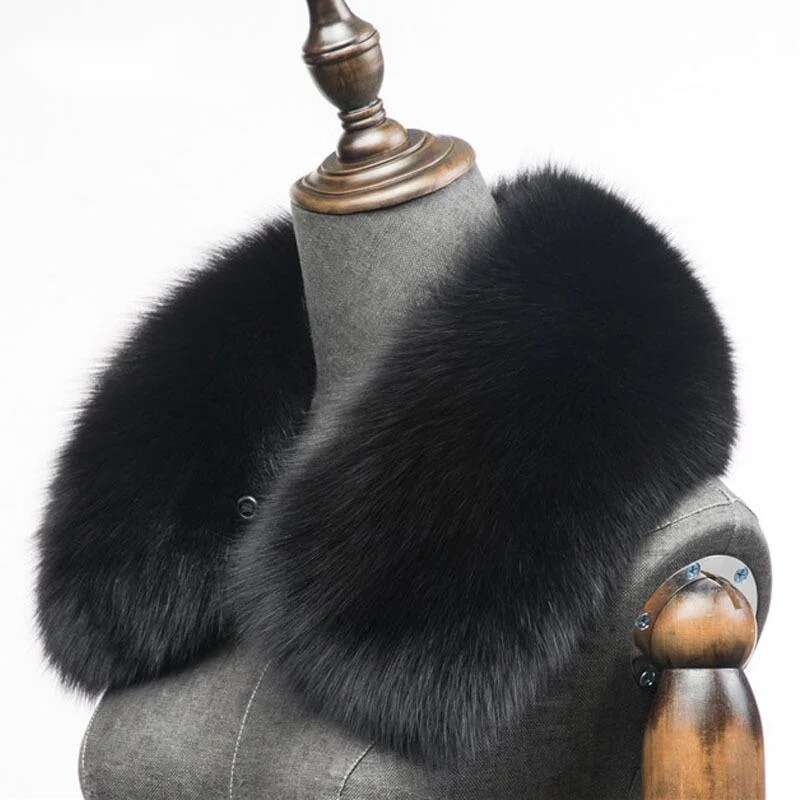 Winter Natural Fox Fur Scarf S – Shawl Wrap Winter recenzja i cena