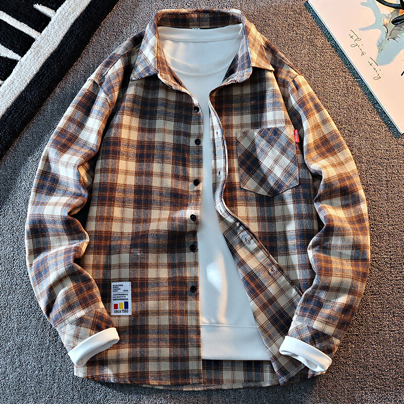 2025 New Arrival Mens Plaid Sh – Flannel Shirt Lined recenzja i cena