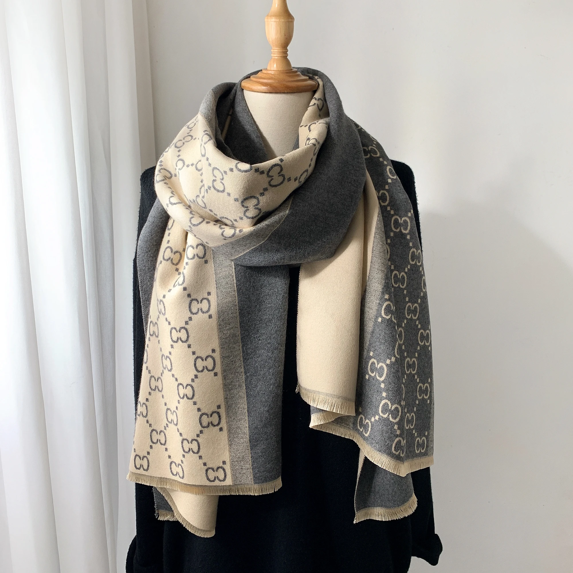 2025 Autumn and Winter New Eur – Wool Scarf Men recenzja i cena
