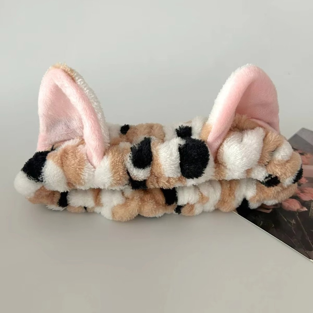 3pcs/set Leopard Print Cute Ca – Winter Headband Fleece recenzja i cena