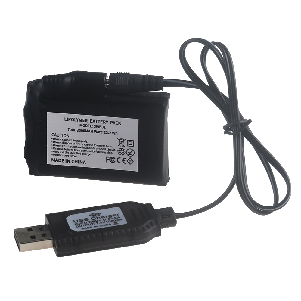 7.4V Li-Polymer 3000mah Batter – Heated Vest Battery recenzja i cena