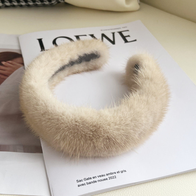 Real Mink Fur Headband Natural – Winter Headband Fleece recenzja i cena