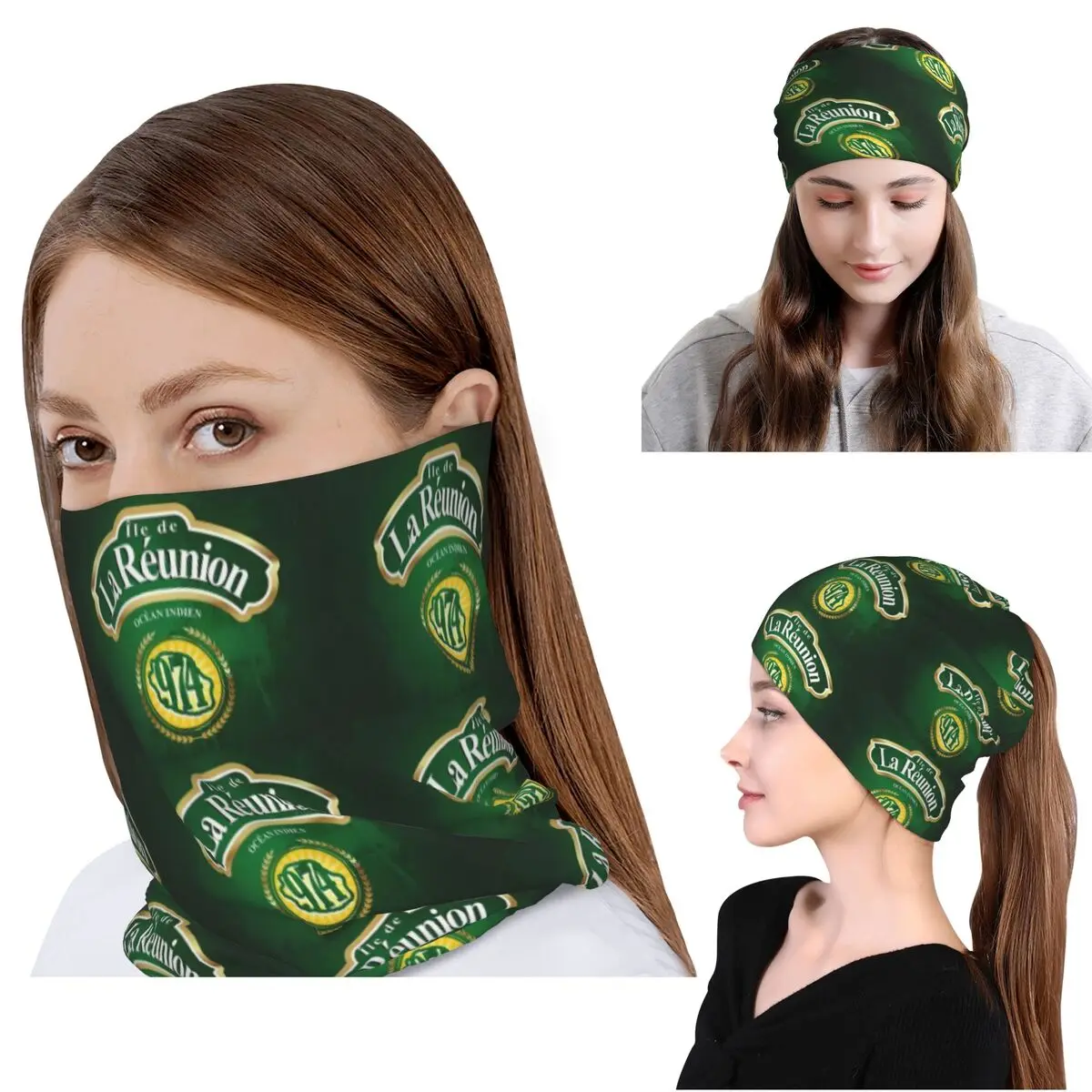 974 Reunion Island Flag Bandan – Knit Beanie Hat Warm recenzja i cena
