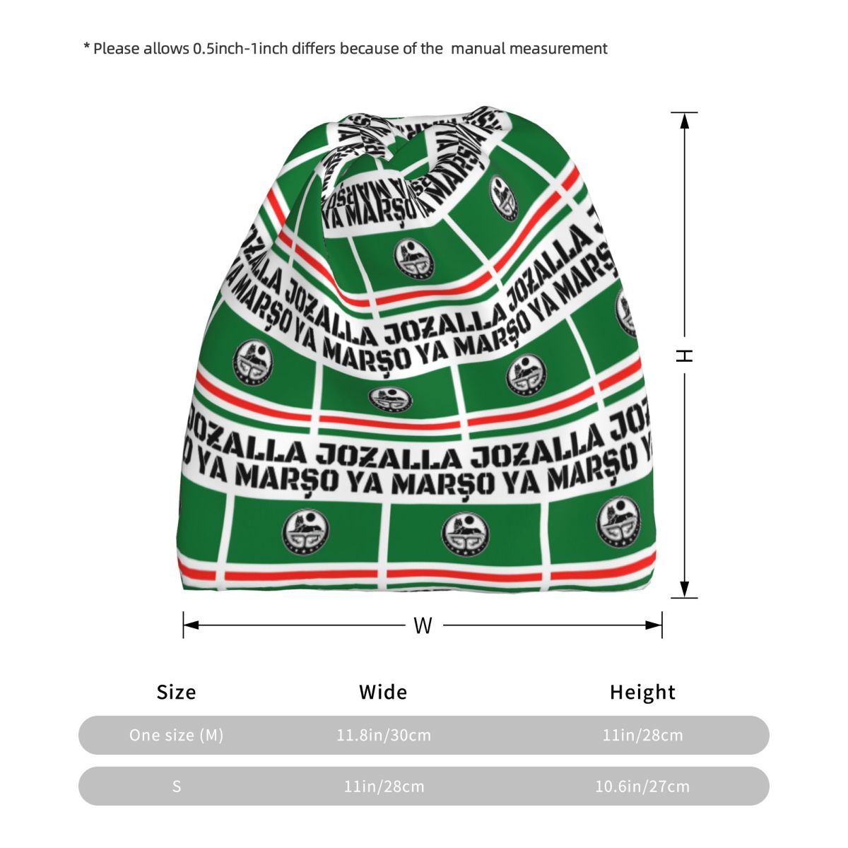 Marso Ya Jozalla Ichkeria Flag – Knit Beanie Hat Warm recenzja i cena
