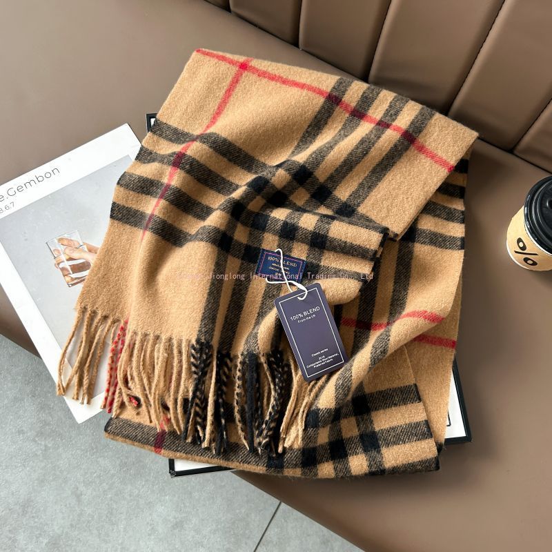 Autumn and winter classic chec – Wool Scarf Men recenzja i cena