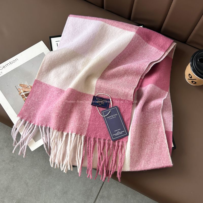 Autumn and winter classic chec – Wool Scarf Men recenzja i cena