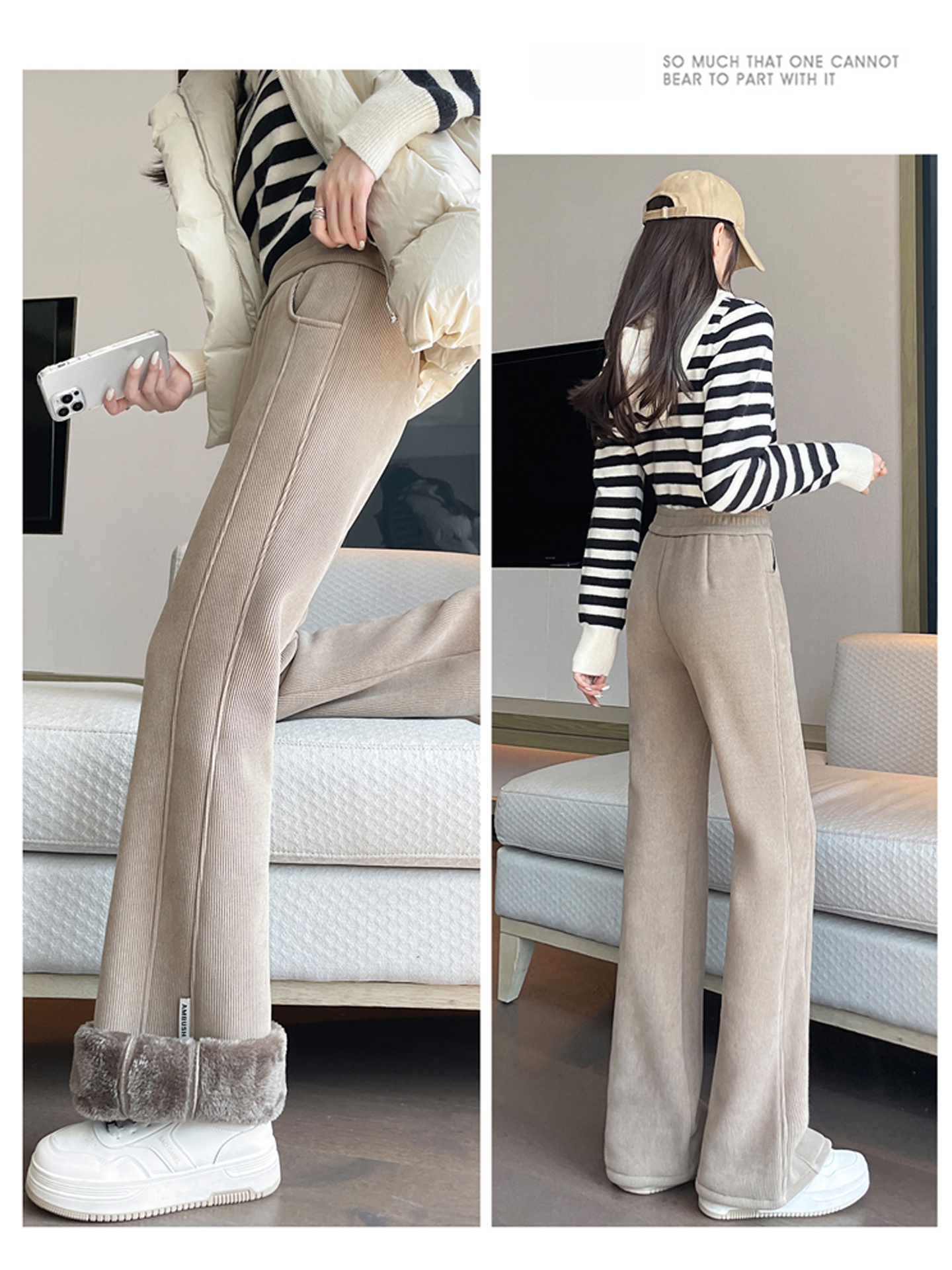 Lamb Velvet Thickened Women's  – Corduroy Pant Warm recenzja i cena