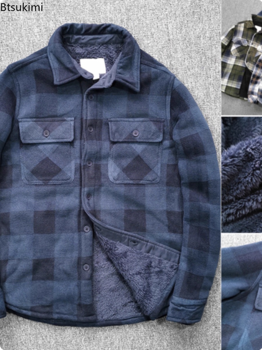Mens Winter Fleece Linend Warm – Flannel Shirt Lined recenzja i cena