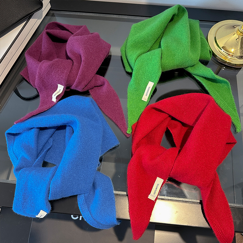100% Wool Korean Style Knitted – Shawl Wrap Winter recenzja i cena