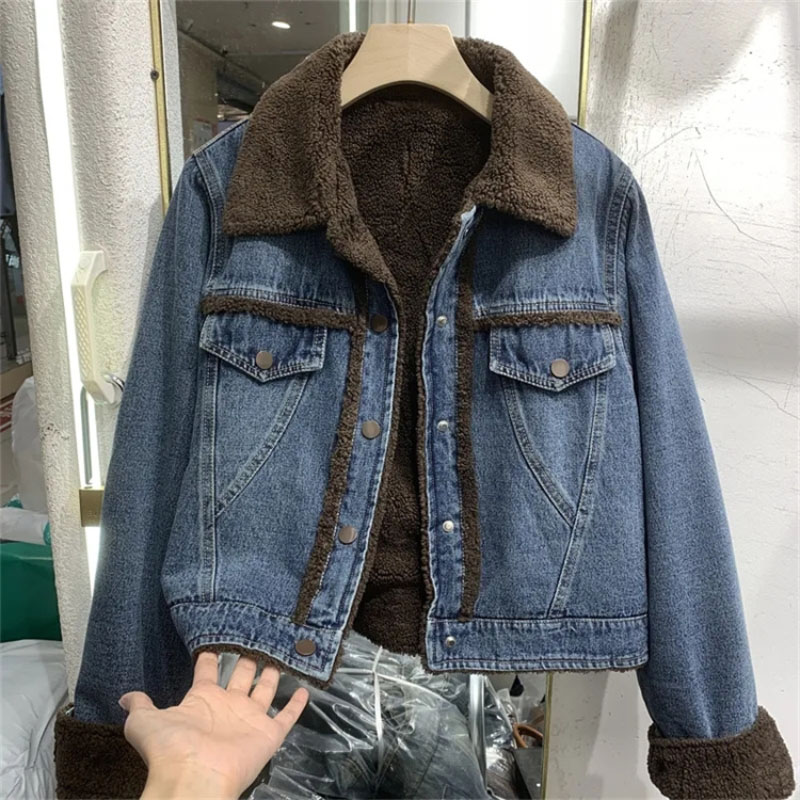 Thickened Denim Winter Coat Co – Down Jacket Packable recenzja i cena