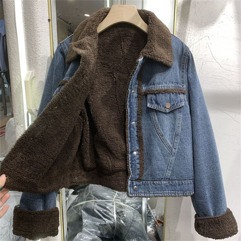 Thickened Denim Winter Coat Co – Down Jacket Packable recenzja i cena
