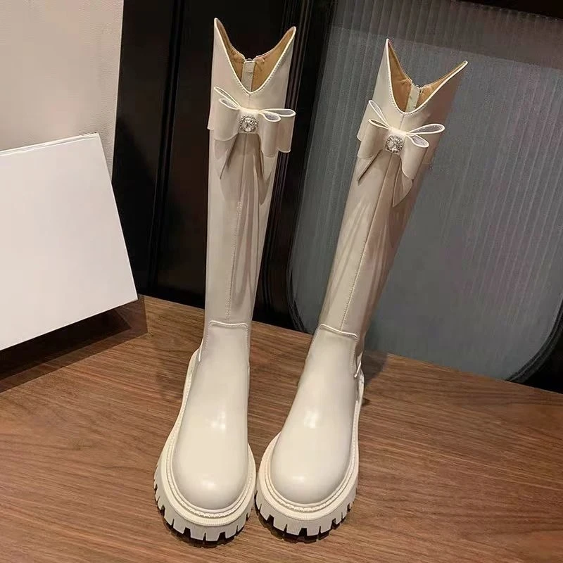 Round Toe Leather Rhinestone W – Waterproof Winter Boot recenzja i cena