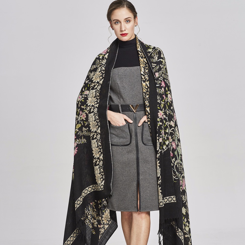 Luxury Brand Scarf Female Male – Cashmere Pashmina Wrap recenzja i cena