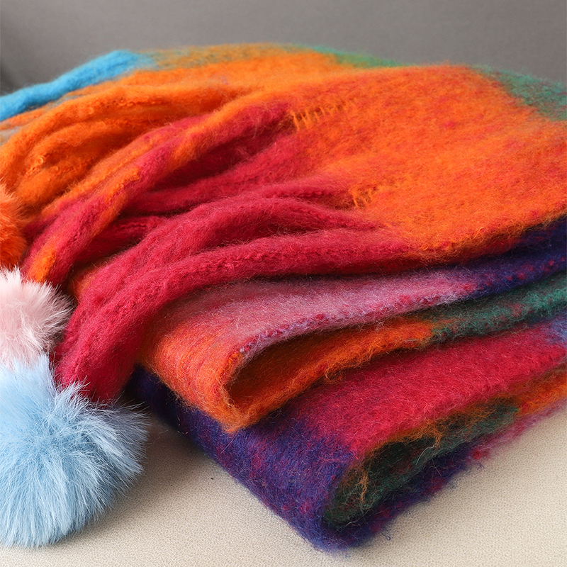 Luxury Plaid Scarf Winter Warm – Cashmere Pashmina Wrap recenzja i cena