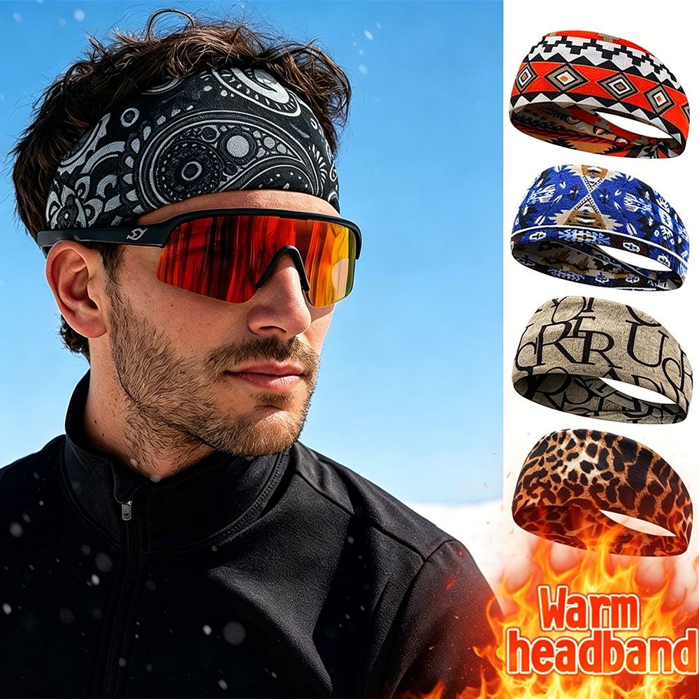 Printed Fleece Headband Winter – Fleece Ear Warmer Band recenzja i cena