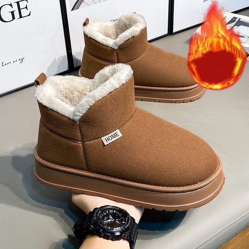 Popular Autumn and Winter Flee – Waterproof Winter Boot recenzja i cena
