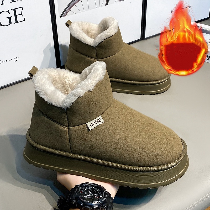 Popular Autumn and Winter Flee – Waterproof Winter Boot recenzja i cena