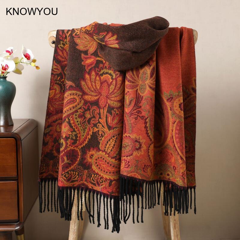 Reversible Jacquard Warm Cashm – Cashmere Pashmina Wrap recenzja i cena