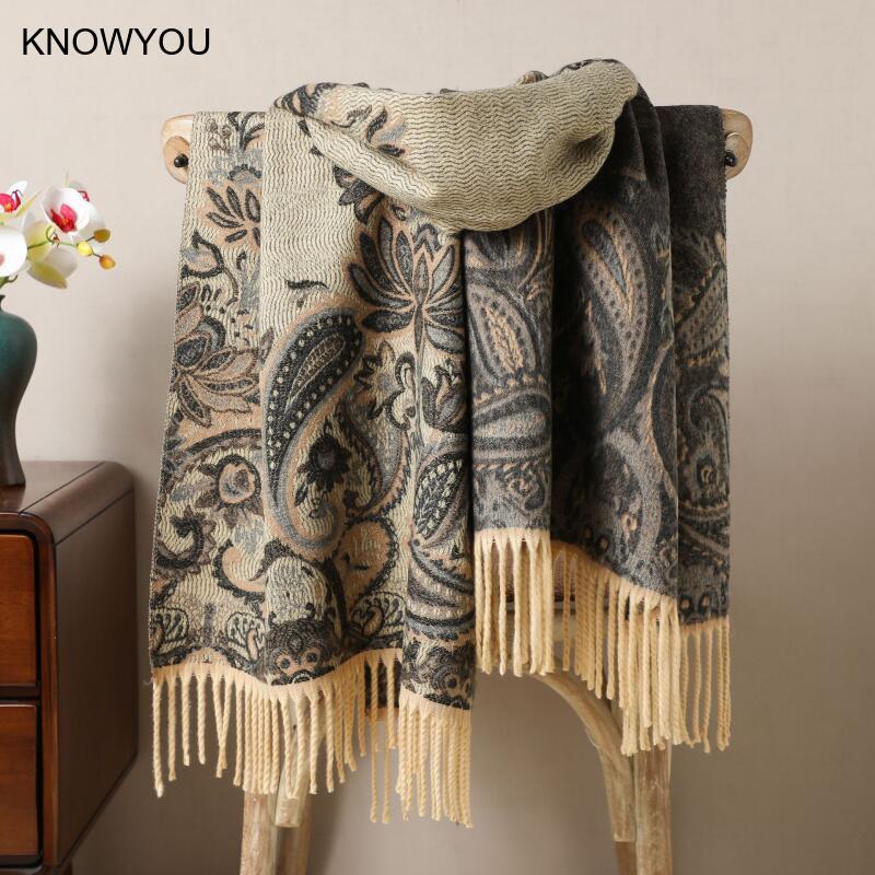 Reversible Jacquard Warm Cashm – Cashmere Pashmina Wrap recenzja i cena